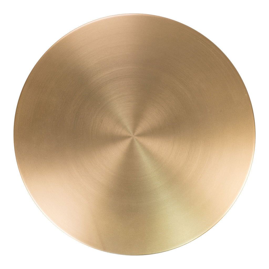 Lecco Side table - Side table in brass and marble Ø51x52 cm